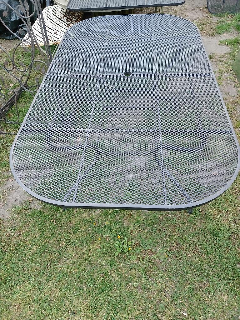 Royal Garden tuintafel 90x145 en 105x190cm, Ophalen, Gebruikt, Rechthoekig, Metaal