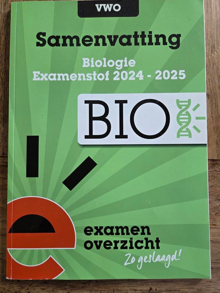 Examenbundel Biologie VWO,  2024-2025, Boeken, Schoolboeken, Ophalen of Verzenden, Zo goed als nieuw, VWO, Biologie