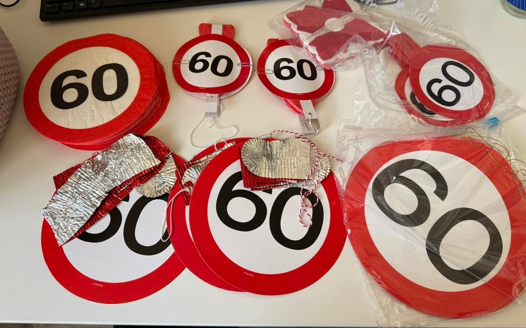 60-jaar versiering, Ophalen of Verzenden, Verjaardag