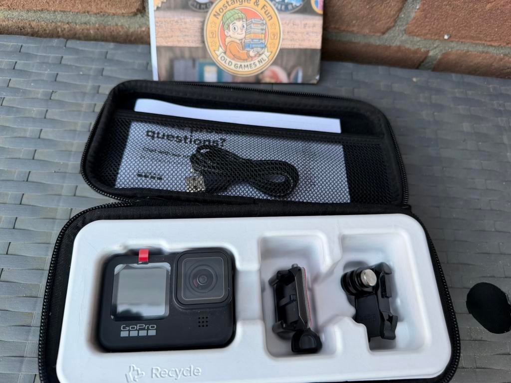 NIEUWE GoPro HERO9 Black Nooit gebruikt Folie nog op scherm, Audio, Tv en Foto, Actiecamera's, Ophalen of Verzenden, Nieuw, GoPro