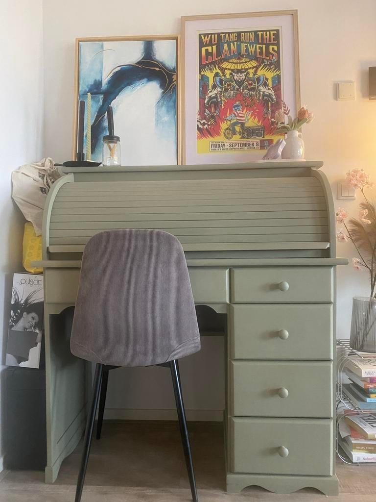 Ouderwets secretaire/bureau in hip jasje - veel opbergruimte, Ophalen, Gebruikt