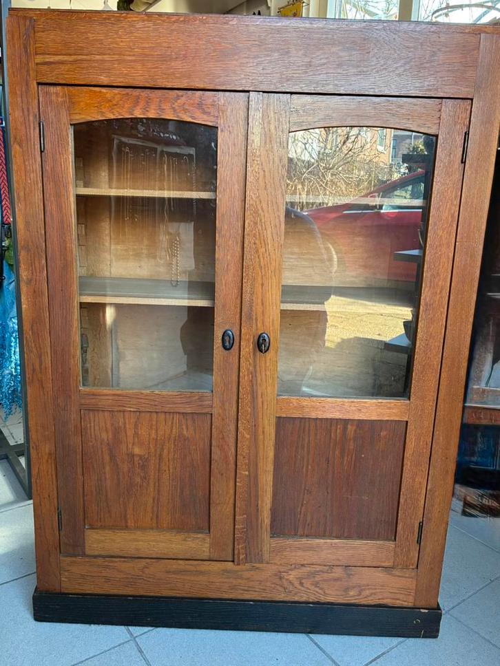 Antieke boekenkast kast art deco, Huis en Inrichting, Kasten | Boekenkasten, Ophalen