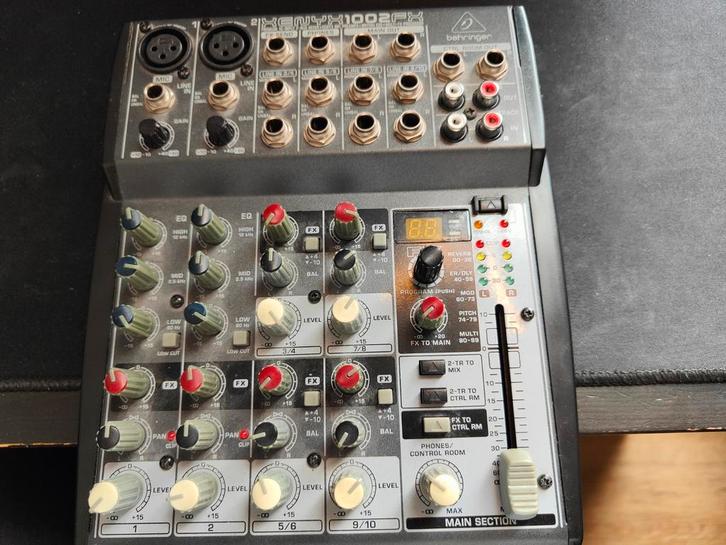 Behringer XENYX 1002FX mengpaneel, Muziek en Instrumenten, Mengpanelen, Zo goed als nieuw, 5 tot 10 kanalen, Microfooningang, Ophalen of Verzenden