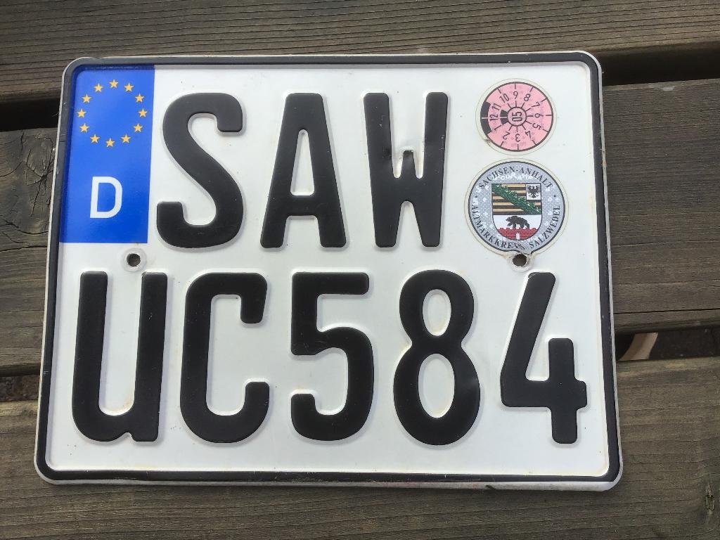 Duits kenteken plaat, Ophalen of Verzenden, Auto's