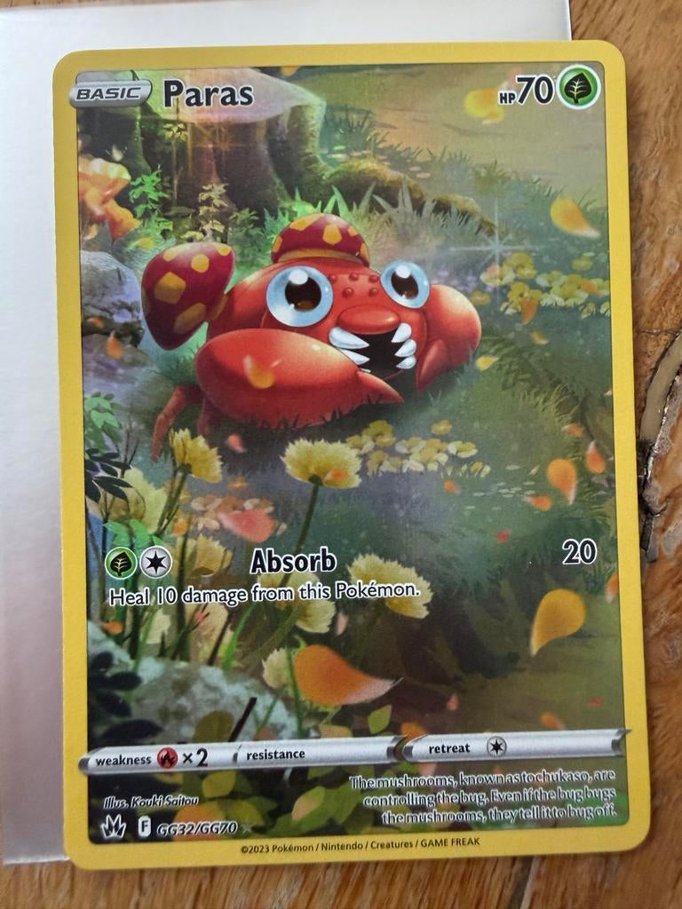 Paras GG32/GG70, Hobby en Vrije tijd, Verzamelkaartspellen | Pokémon, Zo goed als nieuw, Meerdere kaarten, Ophalen of Verzenden