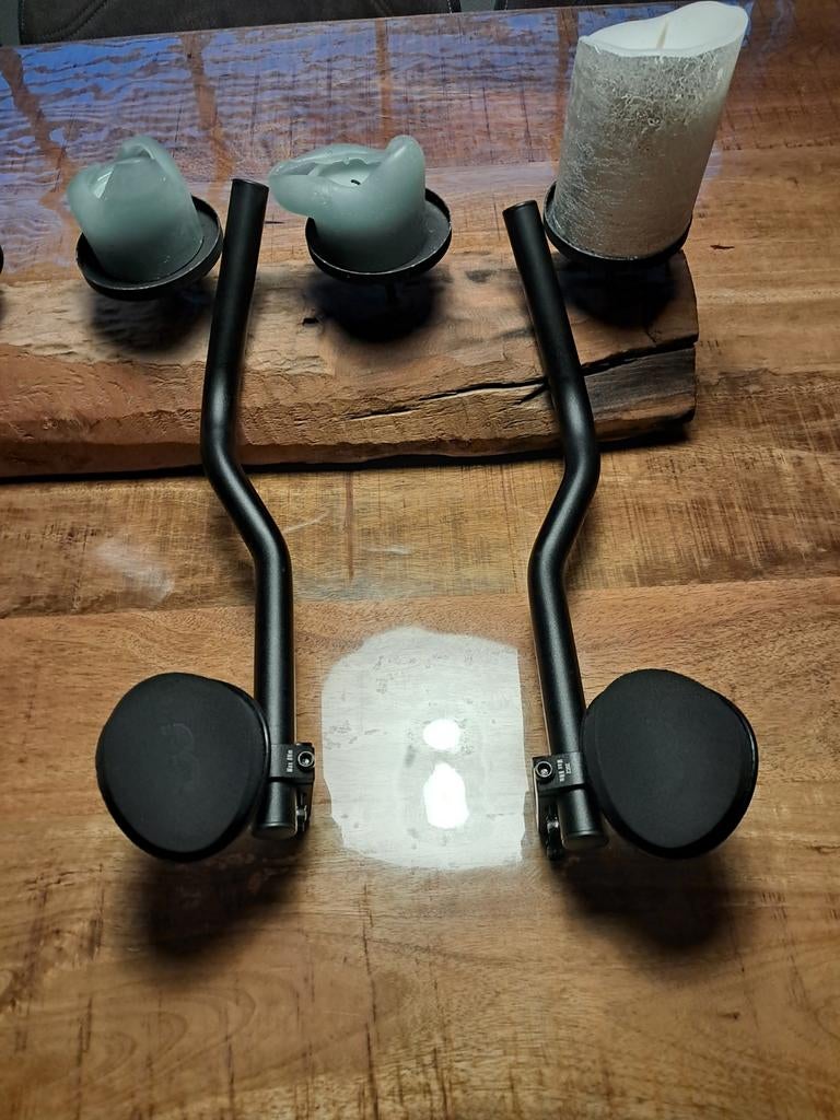 Zwarte Aerobars / Triathlon Opzetstuur - Nieuw, Fietsen en Brommers, Ophalen, Stuur, Nieuw, Racefiets