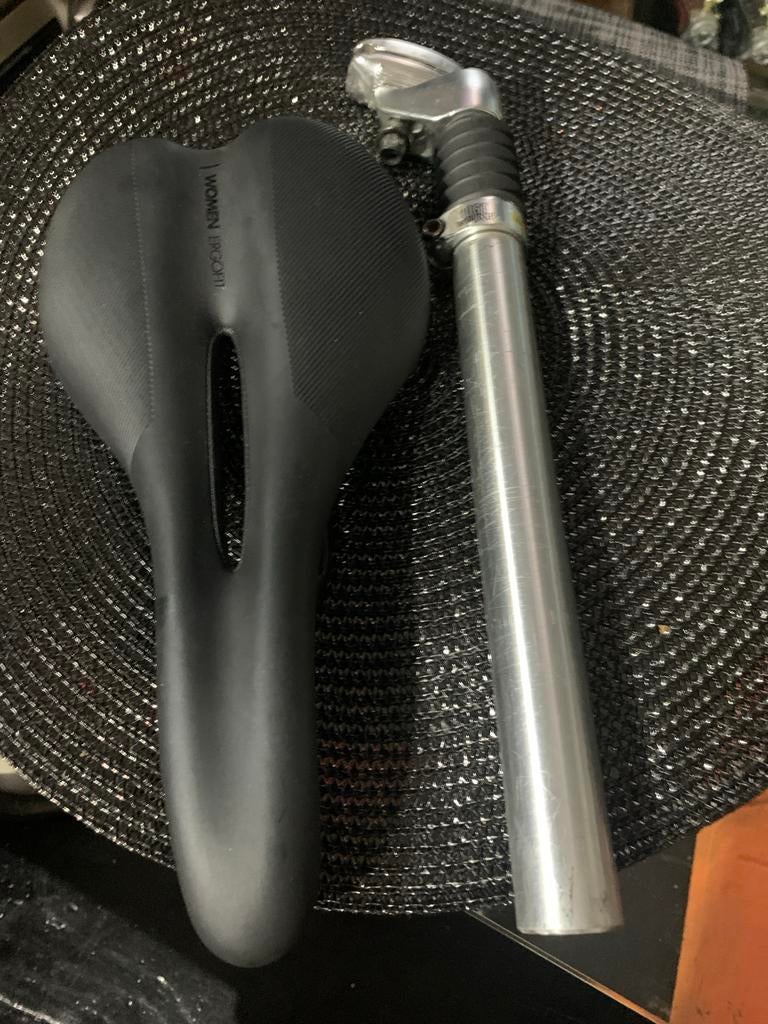 Zadel met zadelpen METAL BAR INCLUDING, Ophalen of Verzenden, Nieuw, Zadel