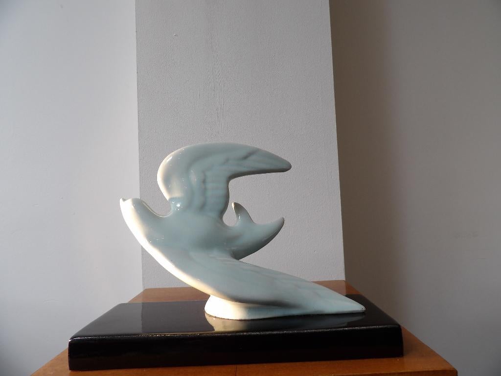 Art Deco Beeld St Clement France, Zwaluw, Ophalen of Verzenden