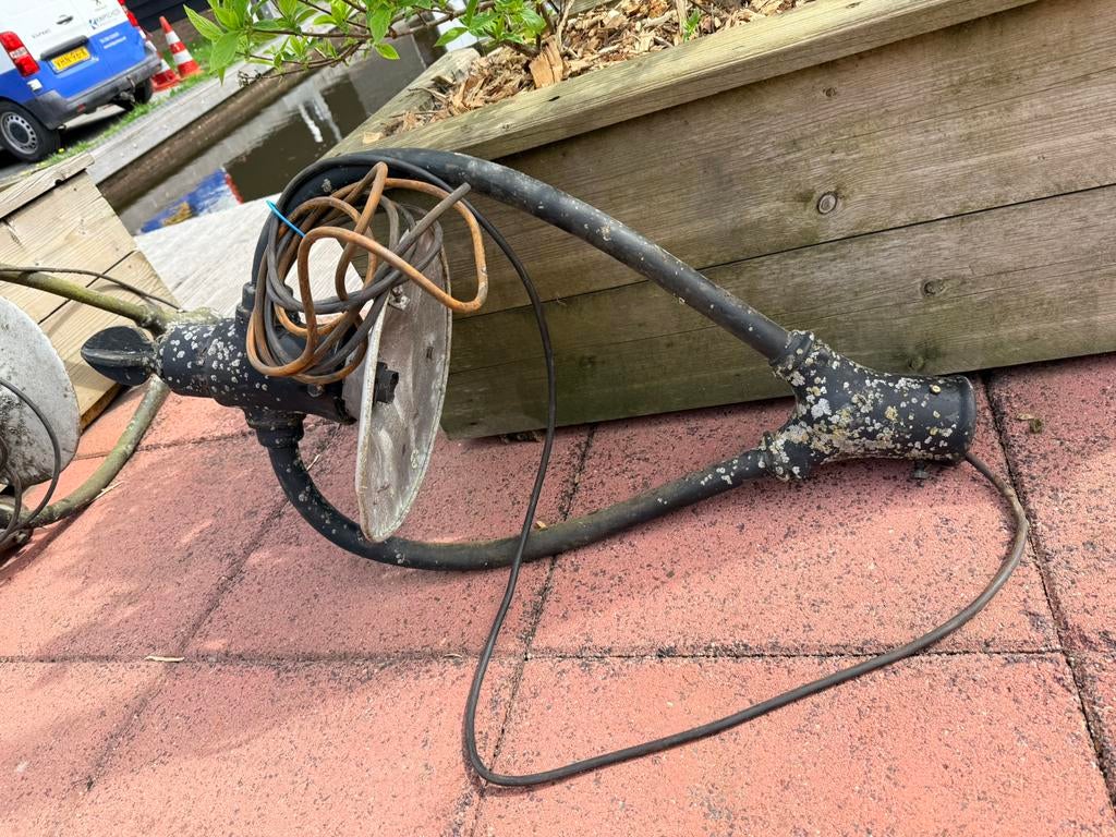 Antieke buitenlampen, Tuin en Terras, Buitenverlichting, Ophalen, Gebruikt, Staande lamp, Netvoeding