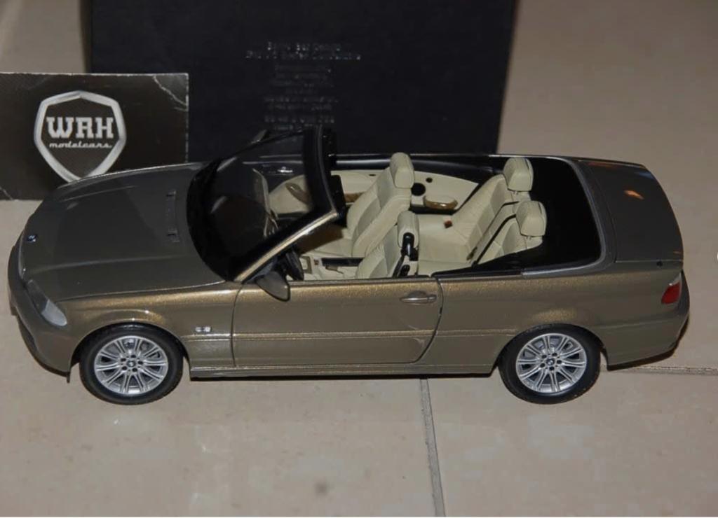 1:18 BMW 3 SERIES CABRIO E46 messing Kyosho zie info WRH, Hobby en Vrije tijd, Modelauto's | 1:18, Verzenden, Zo goed als nieuw