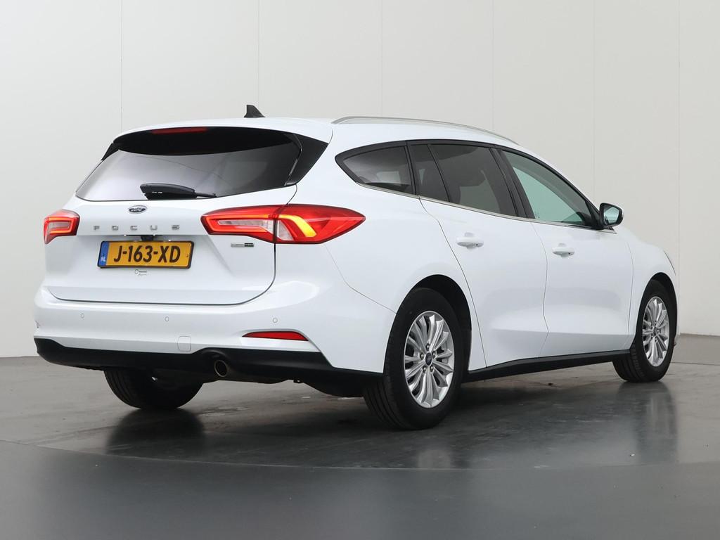 Ford Focus Wagon 1.0 EcoBoost Hybrid Titanium X Business | T, Auto's, Ford, Gebruikt, Wit, Origineel Nederlands, 999 cc
