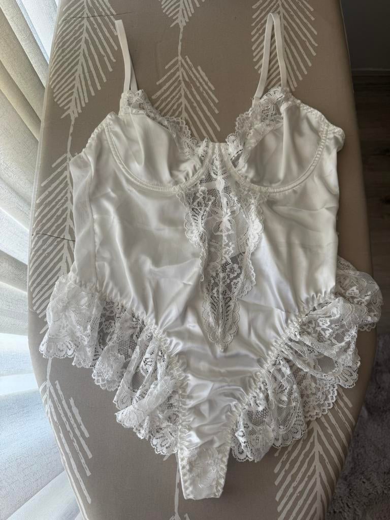 Body lingerie wit, Kleding | Dames, Ondergoed en Lingerie, Verzenden, Wit, Body of Korset