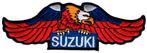 Suzuki stoffen opstrijk patch embleem #8, Motoren, Ophalen of Verzenden, Nieuw