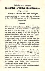 Steenbruggen Leonardus Arnoldus Alem 1910-1965 Oss, Ophalen of Verzenden