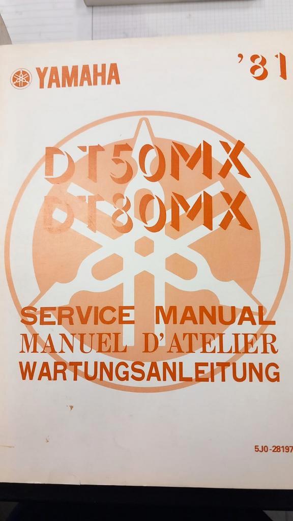 Yamaha DT50MX / DT80MX Service Manual, Motoren, Handleidingen en Instructieboekjes, Ophalen of Verzenden