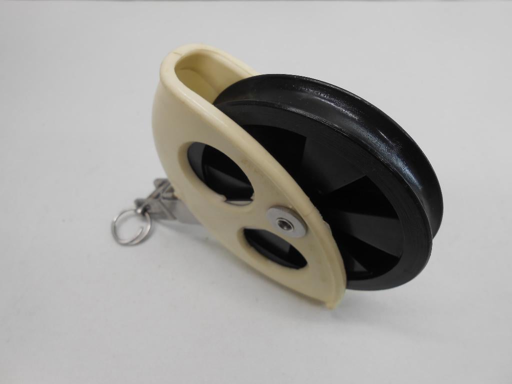 Grootschoot blok, grote schijf, voor 8 - 10 mm lijn, Watersport en Boten, Accessoires en Onderhoud, Ophalen of Verzenden, Gebruikt