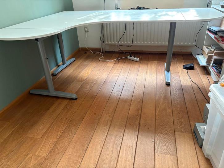 Bureautafel ikea groot met uitbreidingen, Huis en Inrichting, Bureaus, Ophalen, Gebruikt