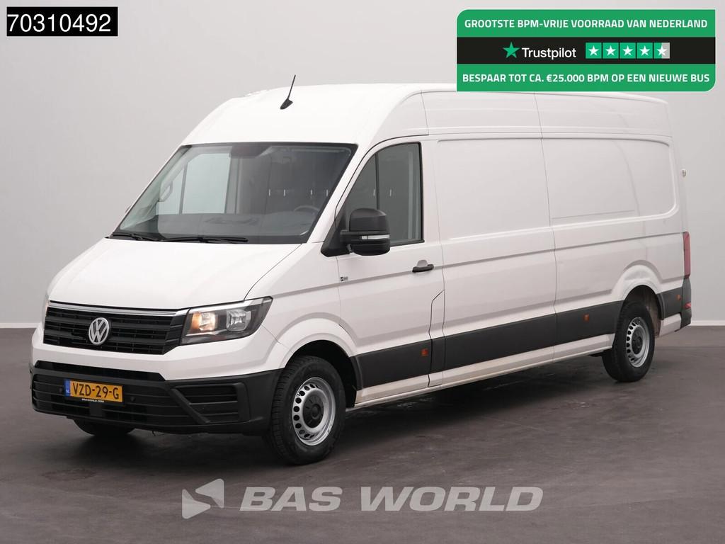 Volkswagen Crafter 140pk L4H3 Airco Cruise Parkeersensoren v, Stof, Gebruikt, Euro 6, 4 cilinders