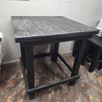 Bar tafel met krukken (stijgerhout bartafel bar set), Tuin en Terras, Ophalen, Gebruikt, Vierkant, Hout