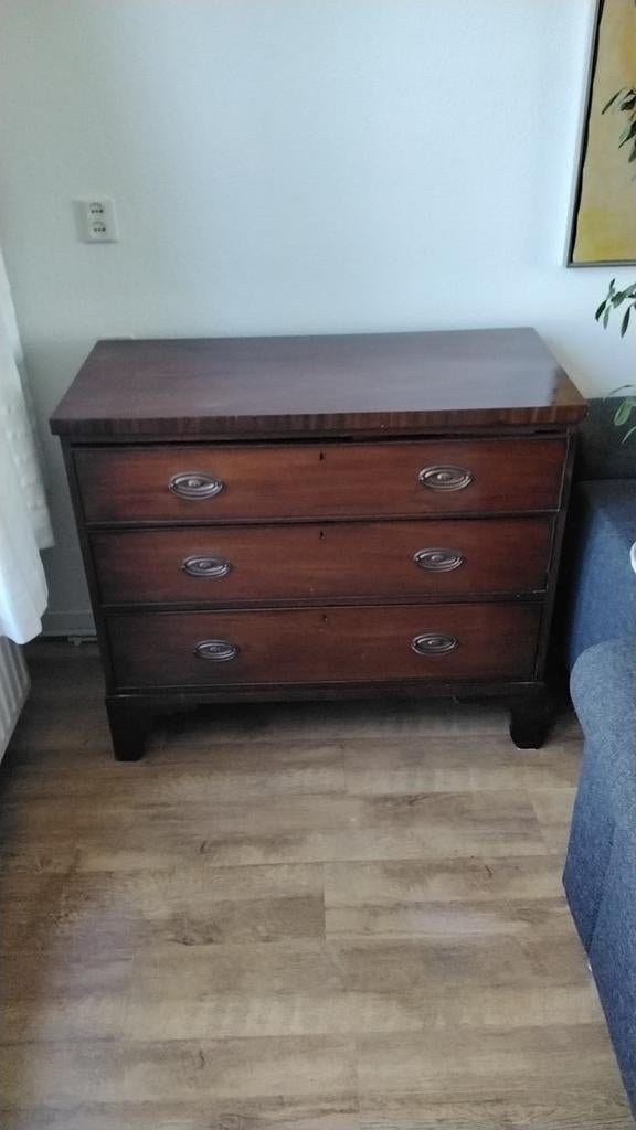 Ladenkast/ commode George III Mahonie Engeland, opknapper, Ophalen of Verzenden, Gebruikt