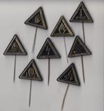 Verkeersborden Gevaar Zwart speldjes, Gebruikt, Niet vindbaar, Niet vindbaar, Speldje of Pin