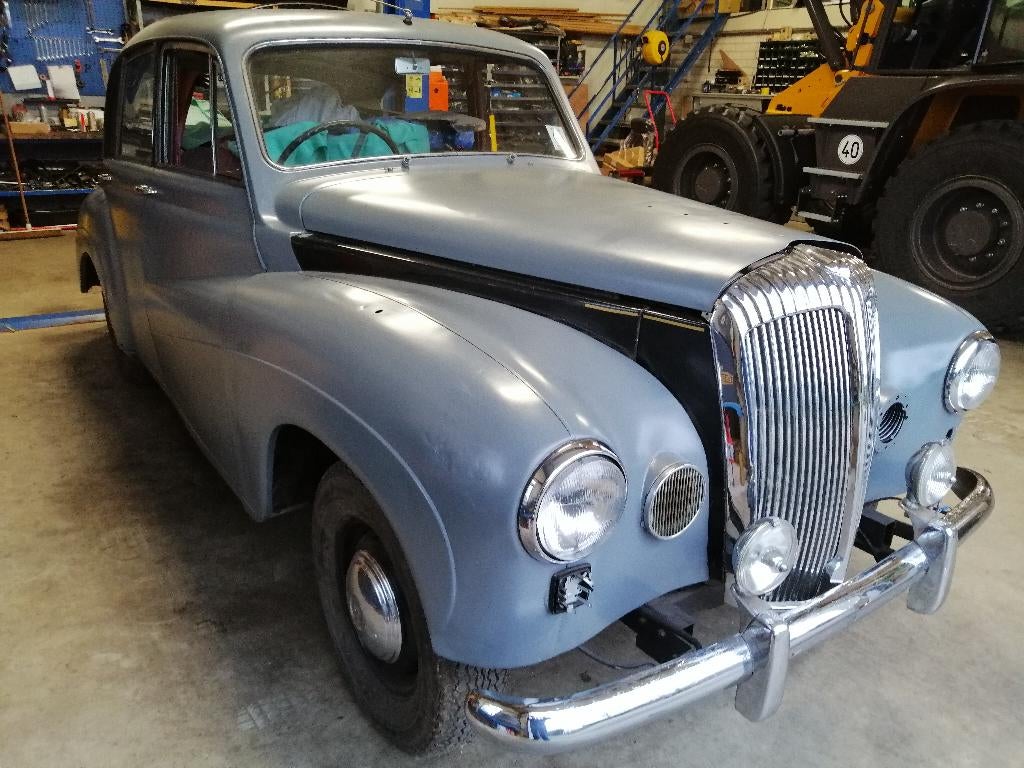 DAIMLER CONQUEST CENTURY 1957, Auto's, Oldtimers, Achterwielaandrijving, Beige, 100 pk, Leder