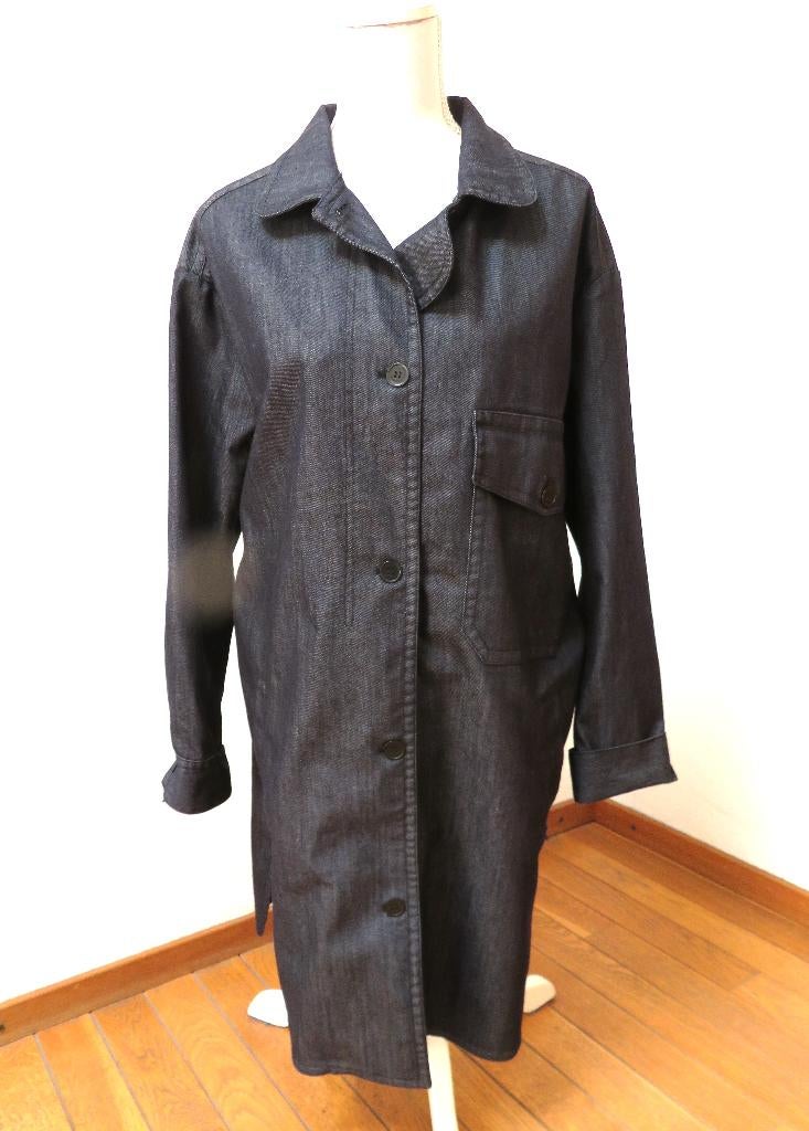 X45 DIDI nieuwe lange jeans jas blauw 40 past voor 42/44, Blauw, Maat 42/44 (L), Nieuw, Didi