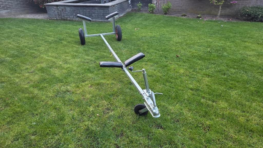 Strandtrailer / handtrailer rubberboot, Watersport en Boten, Ophalen, Gebruikt, Overige typen