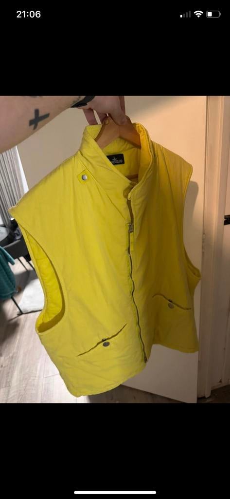 Stone Island Bodywarmer Gilet Geel, Kleding | Heren, Ophalen of Verzenden, Gedragen, Overige maten, Geel