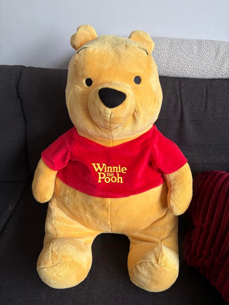 Grote en mooie Winnie The Pooh knuffel - 80 cm, Disney, Geel, Beer, Ophalen of Verzenden