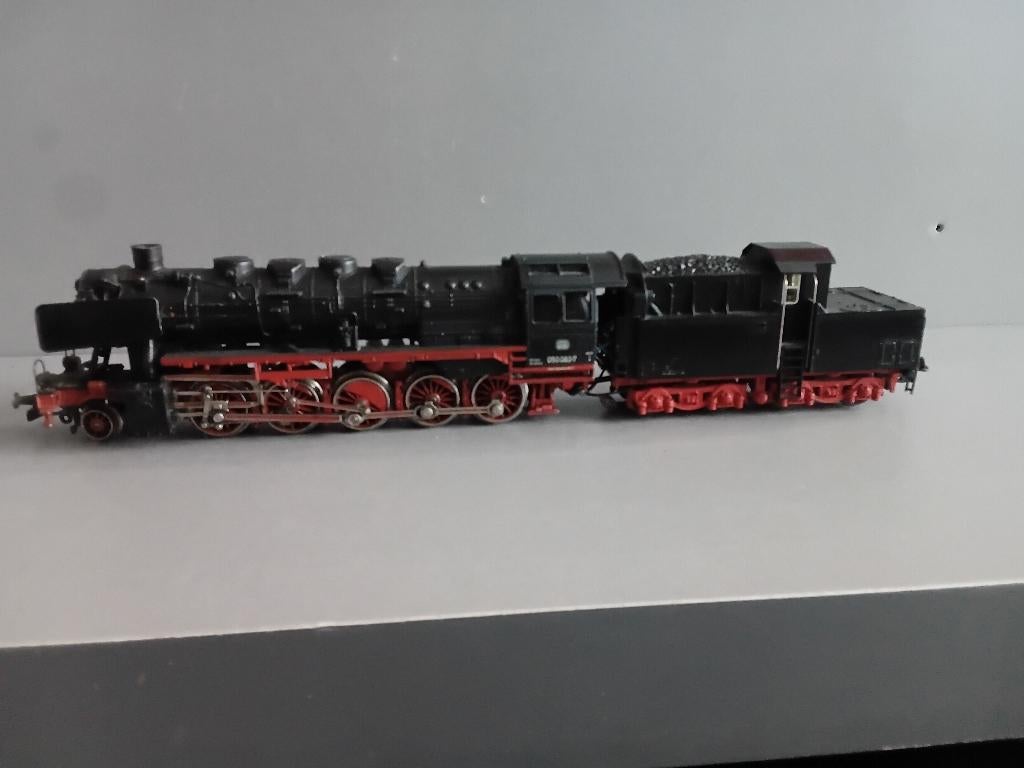 Marklin 3084 stoomloc DB BR50 met cabinet tender, Hobby en Vrije tijd, Modeltreinen | H0, Wisselstroom, Gebruikt, Locomotief, Ophalen of Verzenden