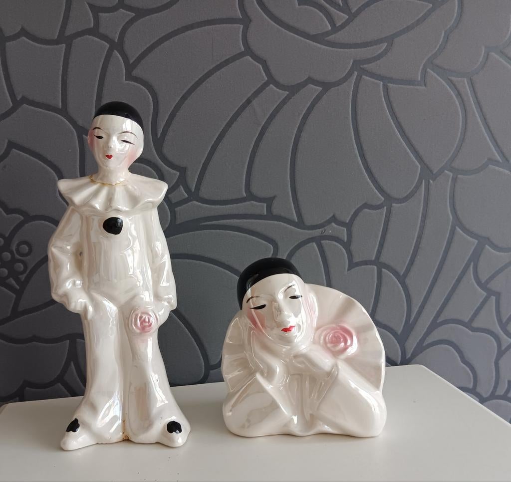 2 pierot's, Verzamelen, Beelden en Beeldjes, Ophalen of Verzenden, Zo goed als nieuw