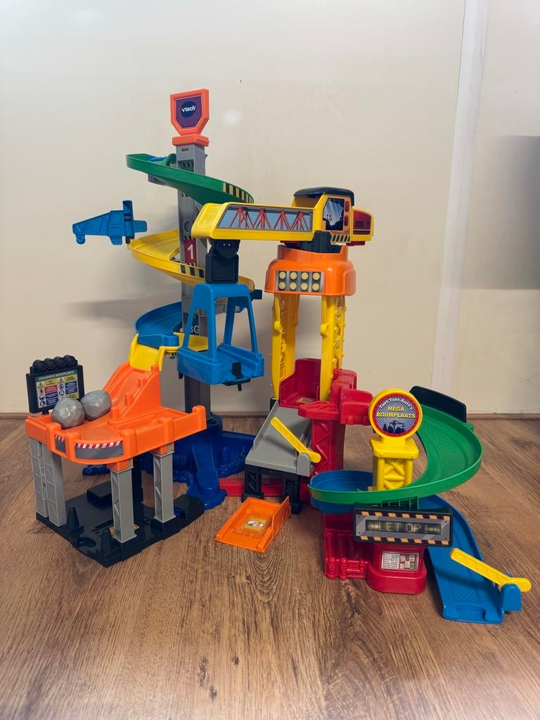 VTech Toet Toet Auto's Mega Bouwplaats Speelset, Ophalen, Zo goed als nieuw, 0 tot 6 maanden