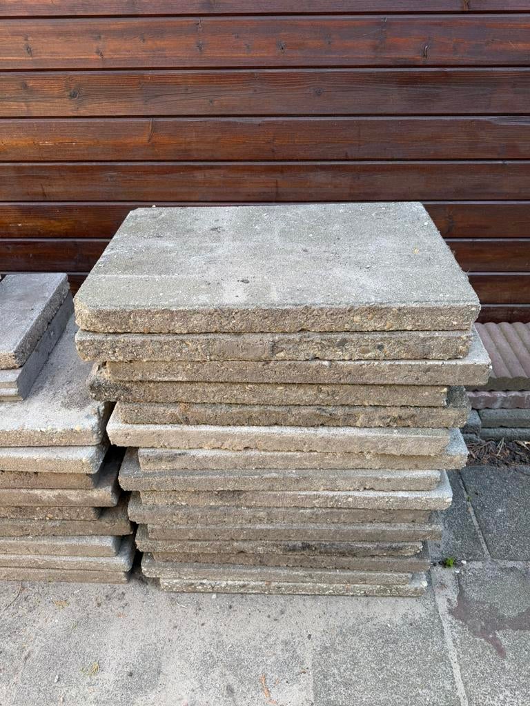 GRATIS OP TE HALEN tuintegels 40x60, Tuin en Terras, Tegels en Klinkers, Ophalen of Verzenden, Zo goed als nieuw, Beton, Terrastegels