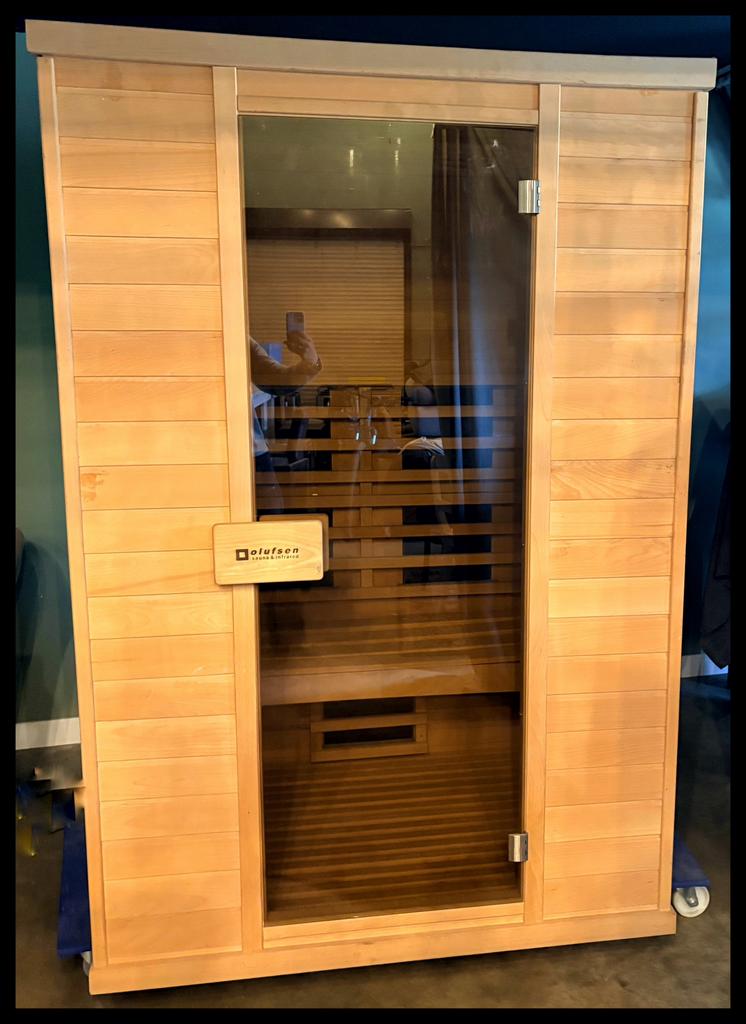 Sauna infrarood en kleurentherapie, Sport en Fitness, Sauna, Ophalen, Zo goed als nieuw, Complete sauna