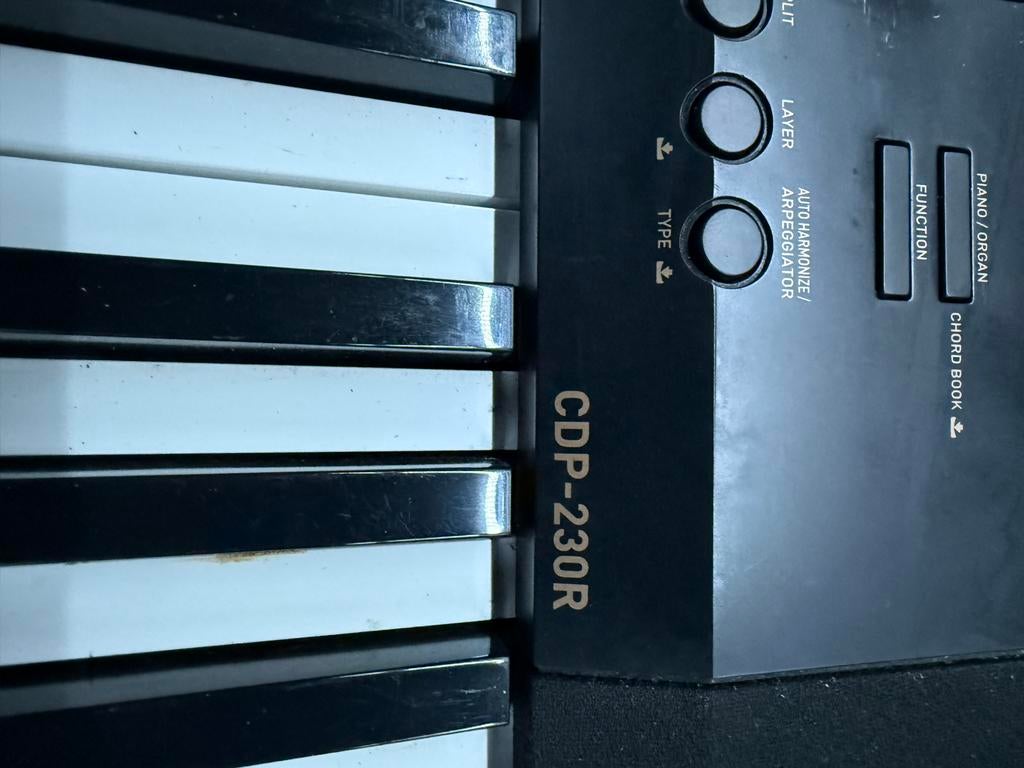 Casio CDP-230R digitale piano met standaard & sustain pedaal, Casio, Gebruikt, 88 toetsen, Ophalen of Verzenden