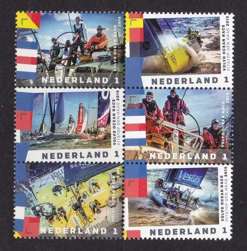 2015 Pitstop Volvo Ocean Race 3303-3308 postfris, Verzenden, Na 1940, Postfris