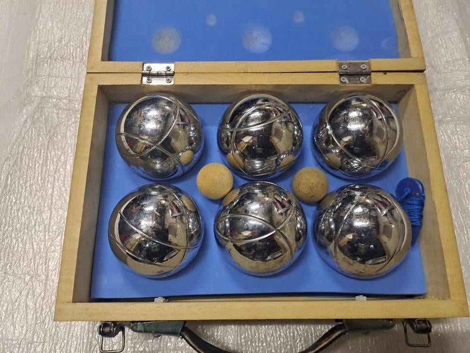 Luxe Jeude boule set., Sport en Fitness, Bowlen, Ophalen of Verzenden, Zo goed als nieuw, Bal