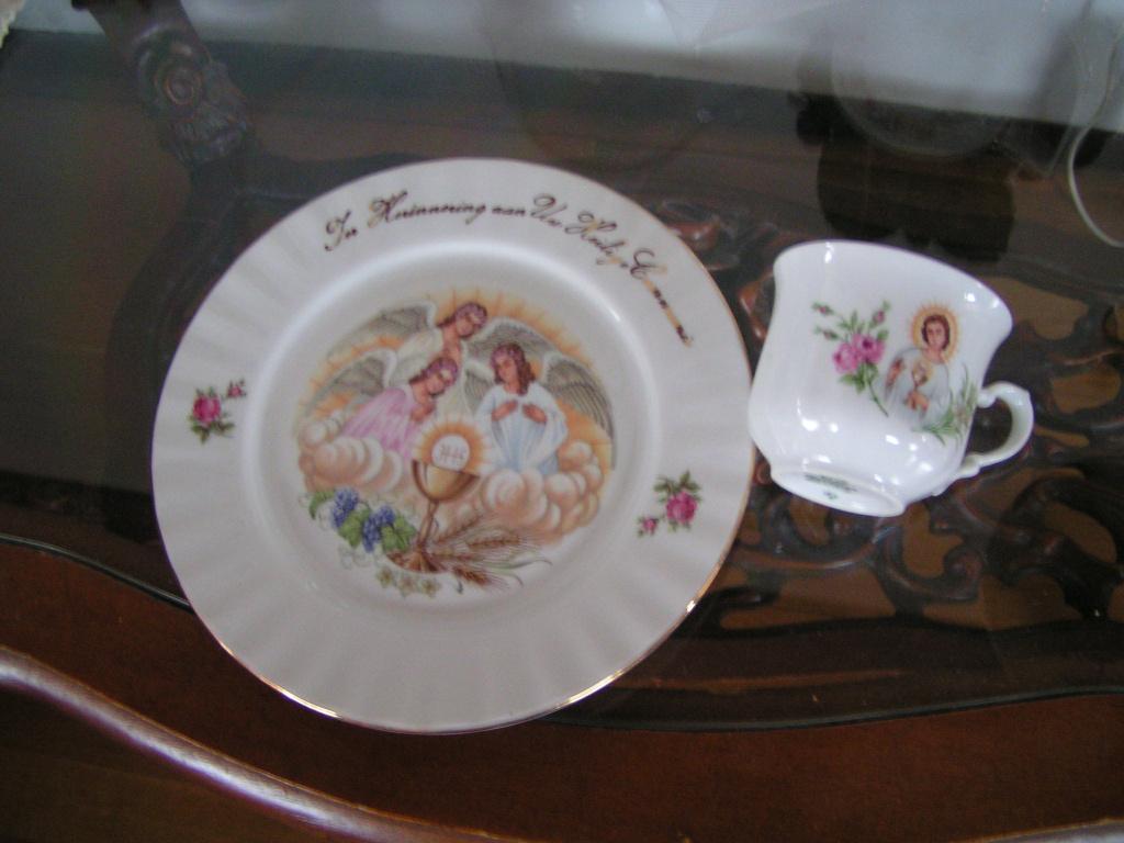 Prachtig Bordje met Kopje van Kronester Bavaria, Antiek en Kunst, Ophalen of Verzenden