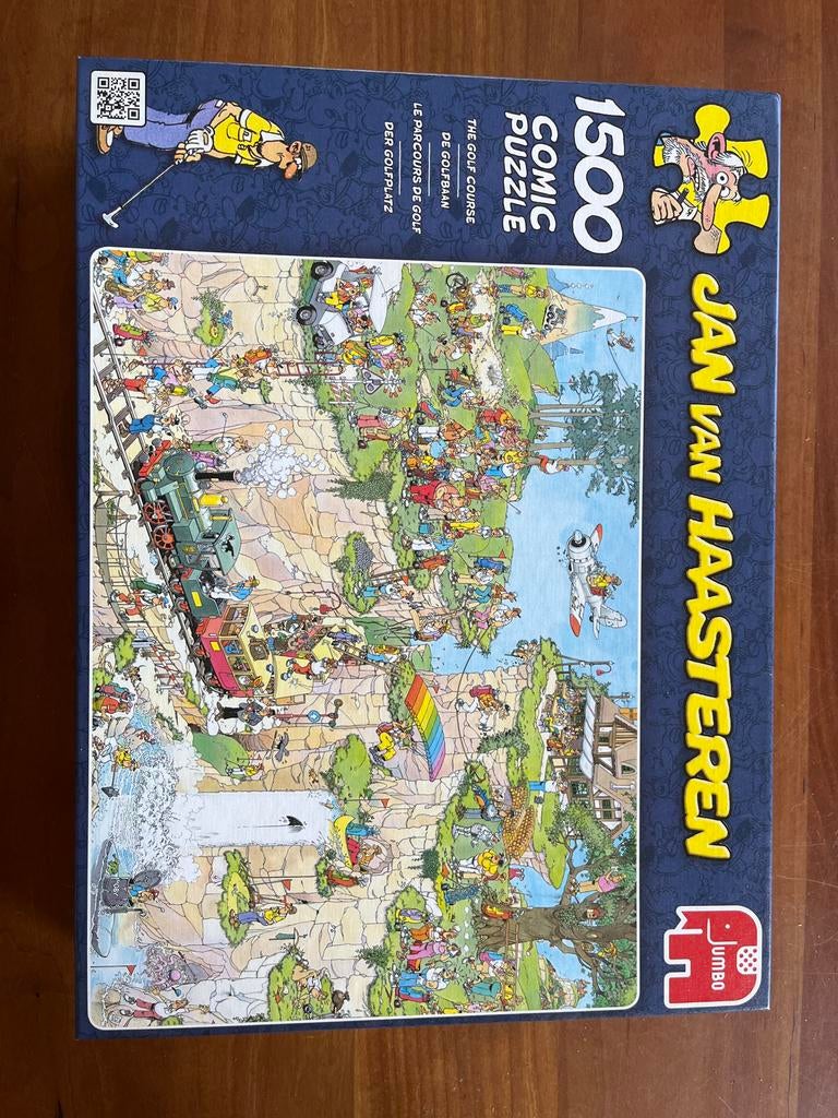Jan van Haasteren - De Golfbaan - 1500 stukjes, Ophalen of Verzenden, 500 t/m 1500 stukjes, Zo goed als nieuw, Legpuzzel