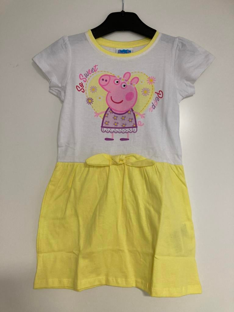 Nieuw peppa pig geel jurkje / jurk maat 116, Kinderen en Baby's, Ophalen of Verzenden, Nieuw, Meisje, Jurk of Rok