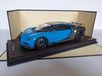 MR Collection 1:18 Bugatti Chiron Sport Open Wing Racing blu, Ophalen of Verzenden, Nieuw, Overige merken