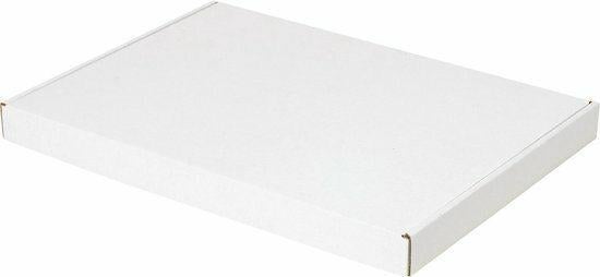 Brievenbusdoos A4+ wit met bovenklep 350 x 250 x 28 mm 50x, Doos, Minder dan 50 cm, Ophalen of Verzenden, Minder dan 40 cm