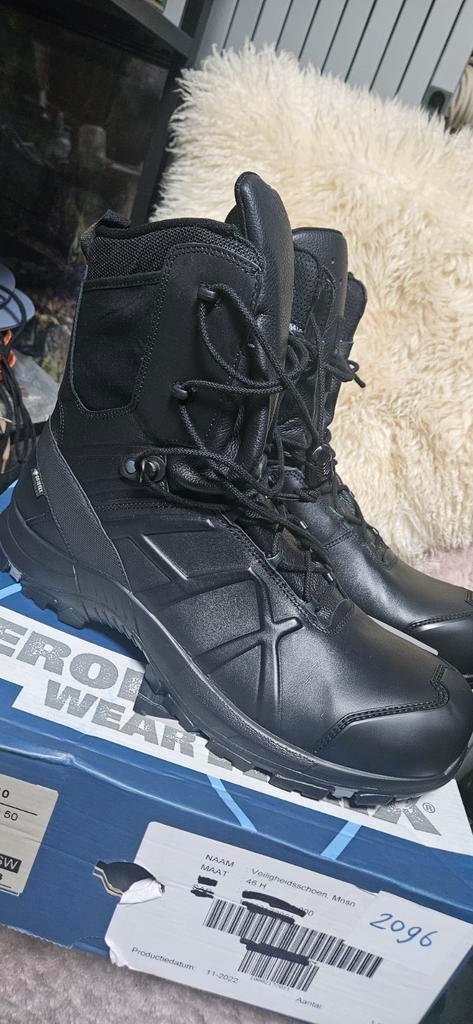 Haix Black Eagle Safety 50 Hoge Werkschoenen Maat 46, Kleding | Heren, Schoenen, Nieuw, Werkschoenen, Zwart, Ophalen of Verzenden
