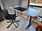 IKEA Bekant bureau 140x60 met bureaustoel, Huis en Inrichting, Bureaus, Ophalen, Zo goed als nieuw