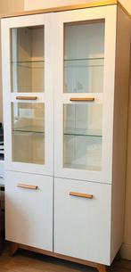 Wardrobe with Vitrine! Solid Wood, Ophalen, Zo goed als nieuw, 25 tot 50 cm