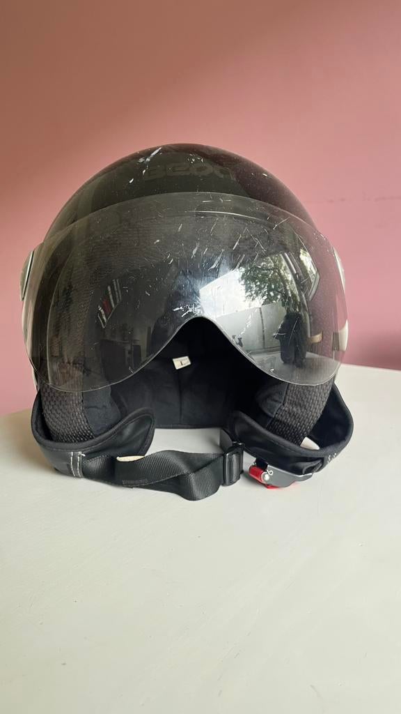 Scooter helm, Fietsen en Brommers, Brommerhelmen, Ophalen of Verzenden, Gebruikt