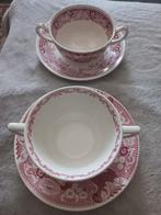 Vintage Soepkommen met Schotels: Victoria & Old England va, Antiek en Kunst, Antiek | Servies los, Ophalen of Verzenden