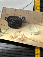 Kunst kaart Eten en recept L.van Dam Isselt, Ophalen of Verzenden, Zo goed als nieuw
