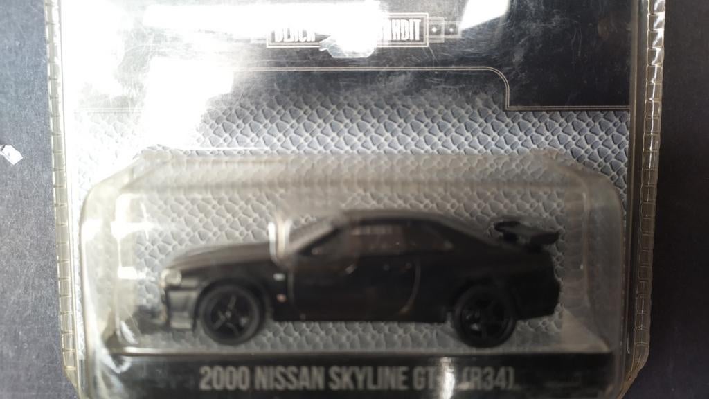 Nissan Skyline GT-R r34 1:64 Greenlight Black Bandit Pol, Auto, Verzenden, ., Nieuw